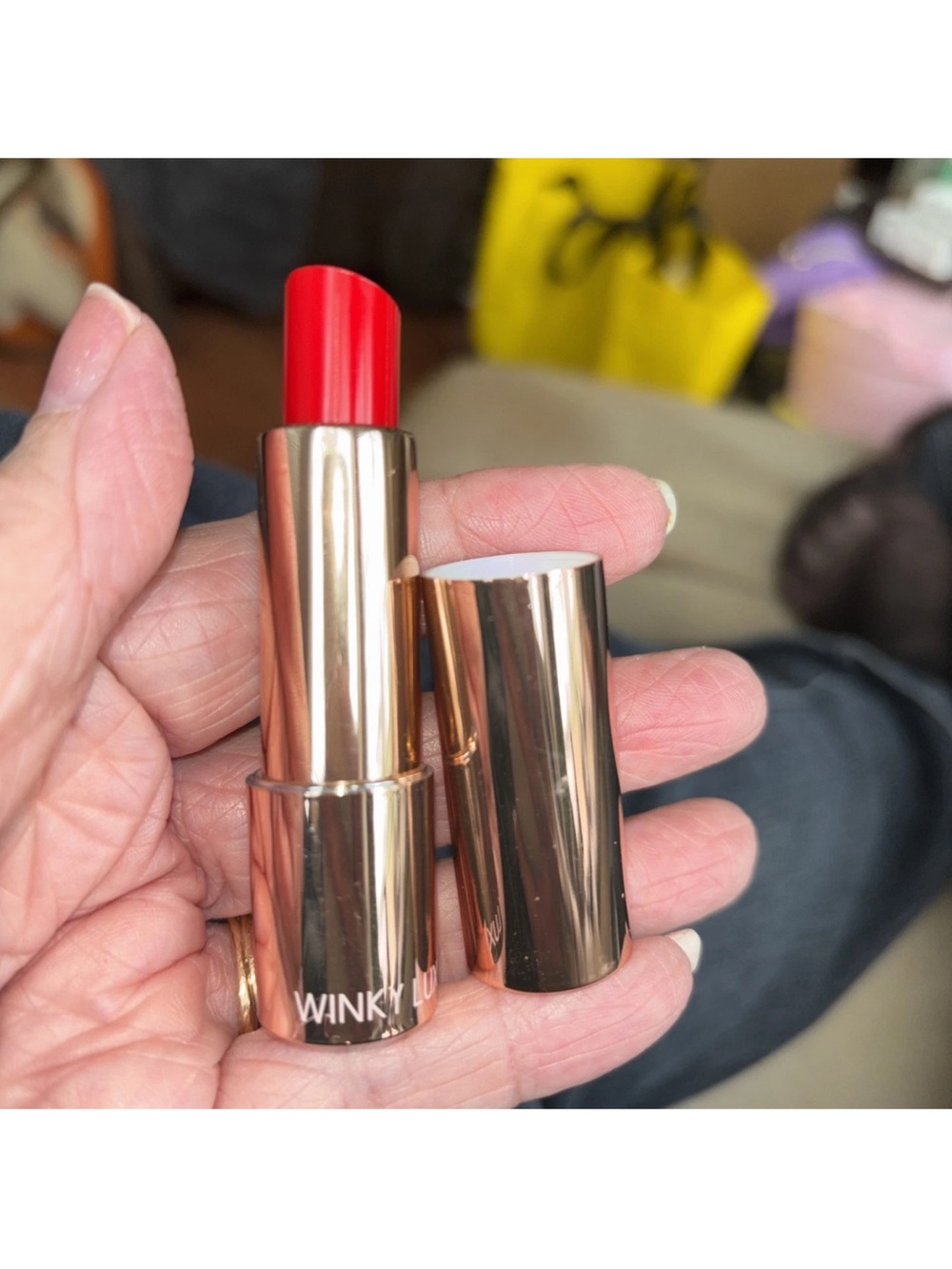Winky Lux Fur-Ever Purrfect Pout - Red Cream Lipstick — Vibrant Red Shade. New!